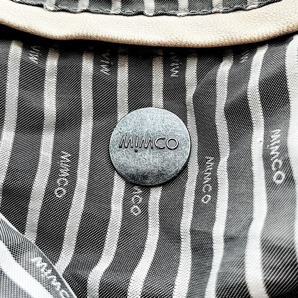 M!MCO Australia Y2K Classic Buckle Hardware Cream Leather Purse - Picture 15 of 15